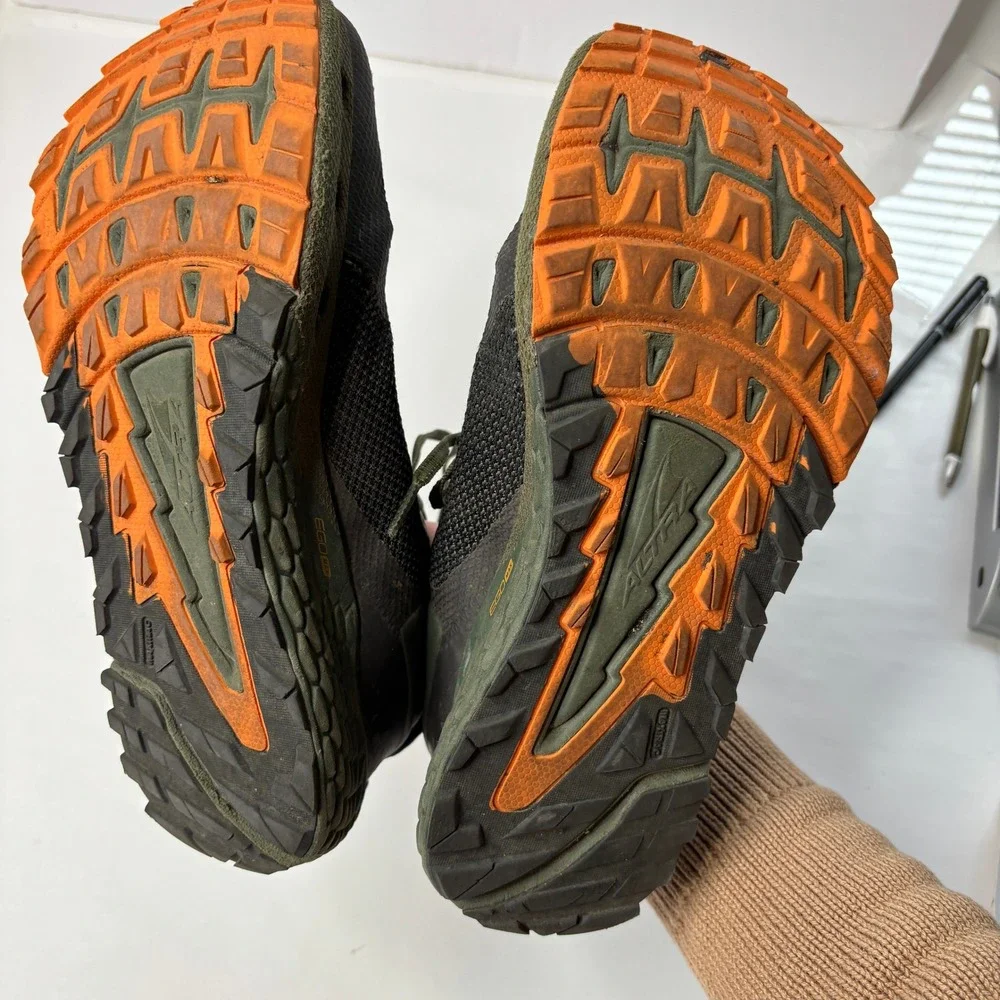 Altra Timp 4 Mens Trail Running Shoes Black Green‎ Orange Size 8